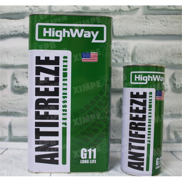 Антифриз -40 LONG LIFE G11 зелений Hight Way