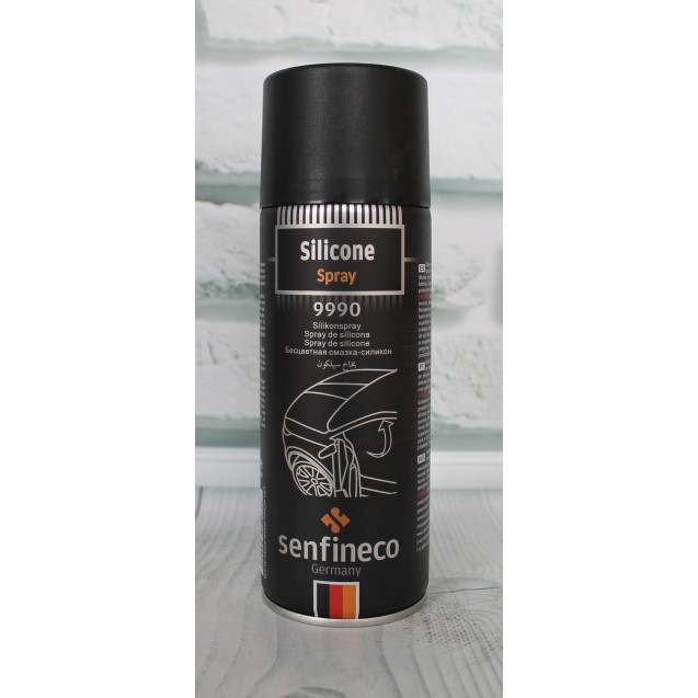 Прозоре масло-силікон Senfineco 9990 Silicone Spray 450 мл